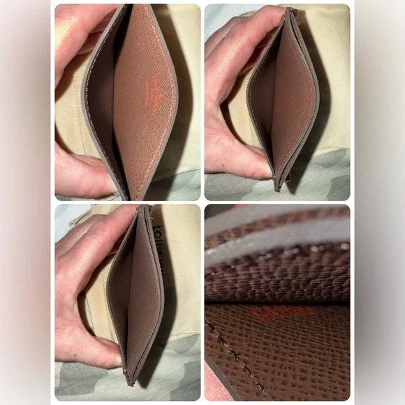 Authentic Louis Vuitton Damier Ebene Card Holder - Picture 5 of 16